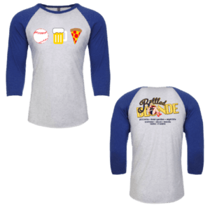 MENS - EMOTICON RAGLAN SHIRTS- NAVY BLUE