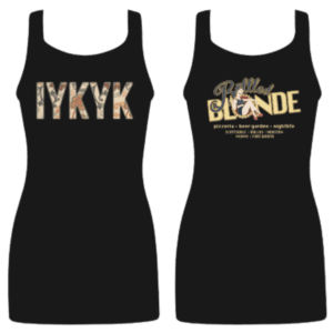 Womens Tanks IYKYK Black
